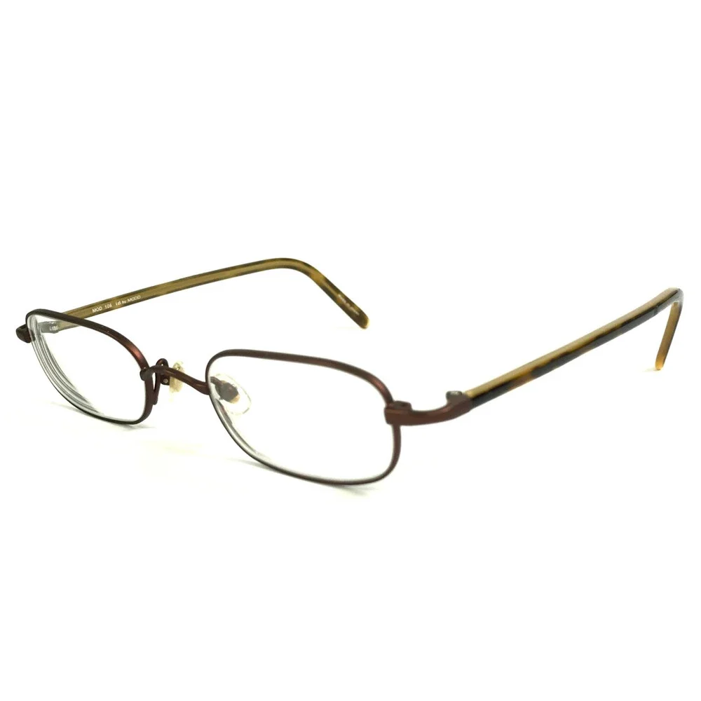 Vintage I.D. by Modo Eyeglasses Frames MOD 106 RST Brown Wire Rim 46-20-140